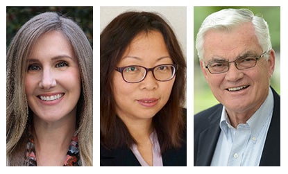 Justine Ross, Qingfang Wang and Ron Loveridge Justine Ross, Qingfang Wang and Ron Loveridge