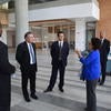 Los Angeles Chinese Consul General Zhang Ping and a delegation of Chinese government officials met with various UC Riverside leaders on April 1, 2019. (UCR/Shanon Langlie) 